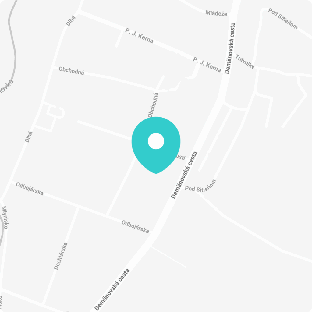 mapa s požičovňou lyžiarskej výbavy